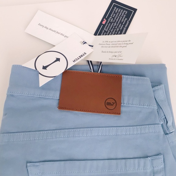 NEW VINEYARD VINES Pants Stretch - Jade Blue - NWT In Package - Picture 9 of 12